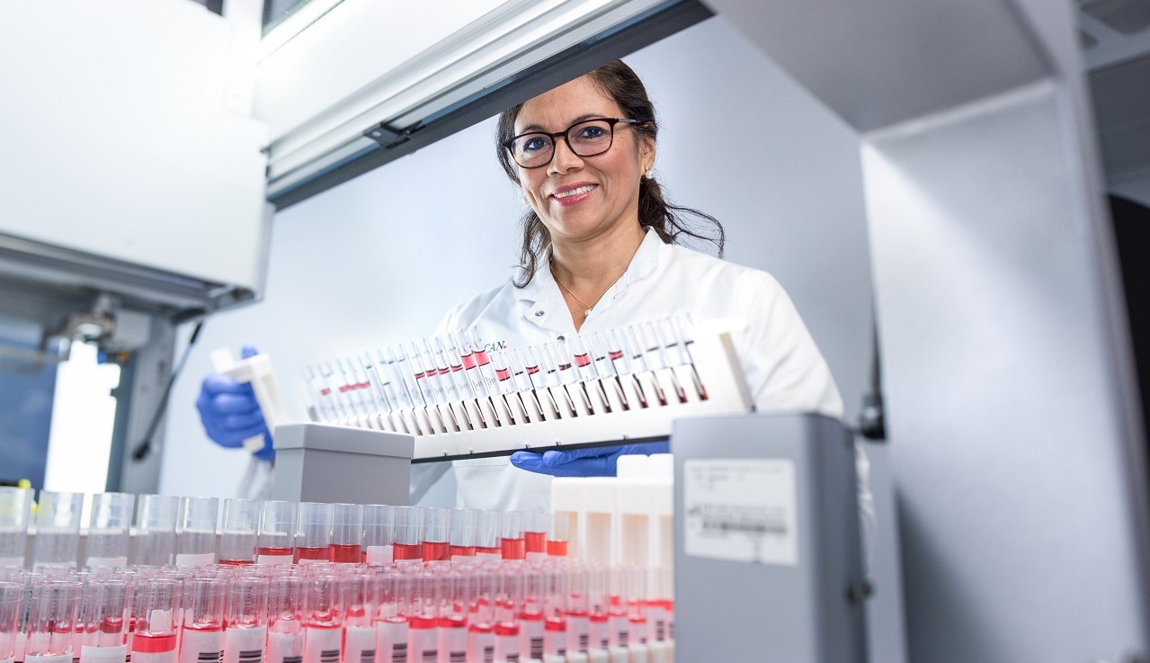 Tecan staff in the lab. Image: Tecan
